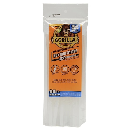 Gorilla Glue 8 in. Mini Hot Glue Sticks GO570029